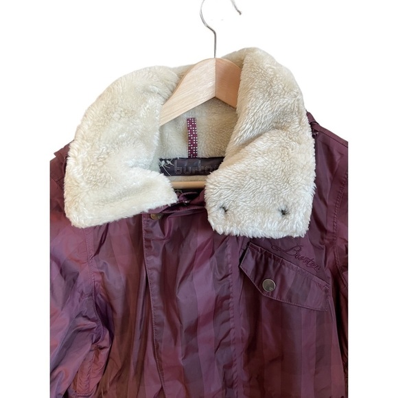 BURTON Snowboard Ski Technical Outdoor Hooded Faux Fur Gorpcore Parka Small - Picture 2 of 13